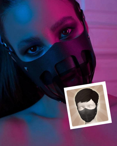 BDSM fetish Half face Mask BDSM fetish Half face Mask