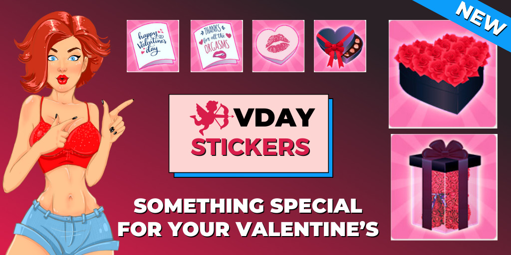 Vday social New stickers for Valentine Day