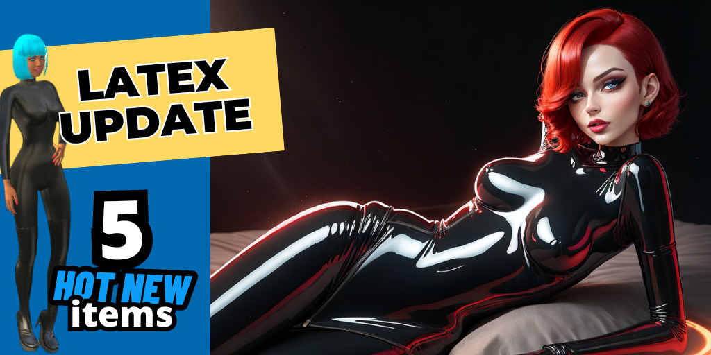Sexy Latex Costumes in the video game for adults